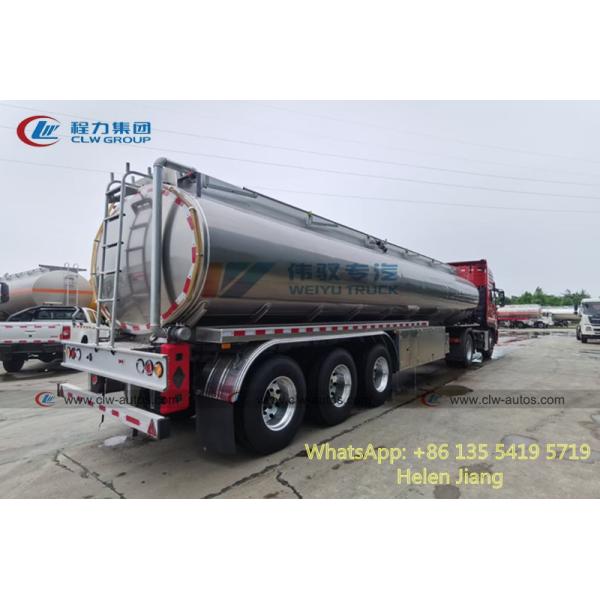 3 BPW Axles 36000 Liters Stainless Steel Oil Tank Trailer