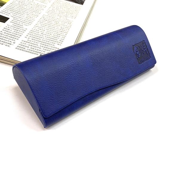 Wholesale branded high quality leather sunglasses case leather sunglasses box soft leather eyeglass bag