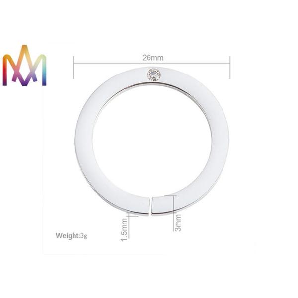 Кольцо с бриллиантом нержавеющей стали шва 26MM неубедительное раскрывая