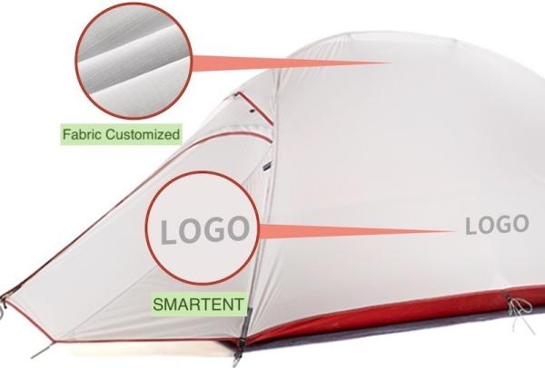 Pessoa exterior de dobramento portátil de pouco peso de Snowproof 2 das barracas de acampamento 210X130X105CM
