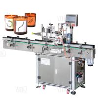 Aplicador de etiquetas de velas químicas de aniversário de tubo Máquina automática de rotulagem de garrafas ovais