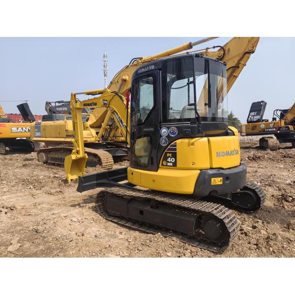 Importé 4 tonnes utilisé Komatsu Pc40 Crawler Mini Excavator moteur original