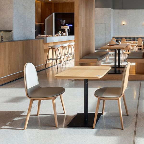 New Arrival Commercial Restaurant Sofa Fabric Leather Wooden Booth for Coffee Shop