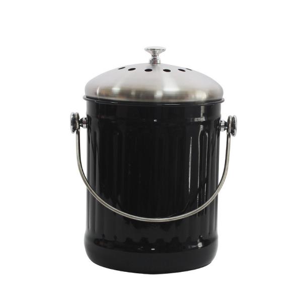 Kitchen Compost Bin Stainless Steel Odorless Countertop Compost Pail