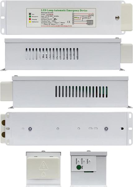 Emergency LED Panel Light with Remote Control Flicker-Free 160lm/w Aluminum Alloy CE RoHS and TUV Certified