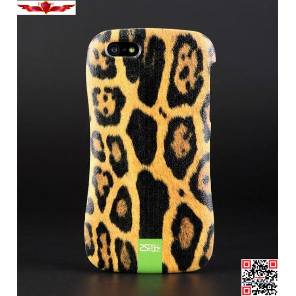 New 3D Printing Animal Skin Zinc Alloy Bumper With PC Back Cover Cases For Iphone 5 5S