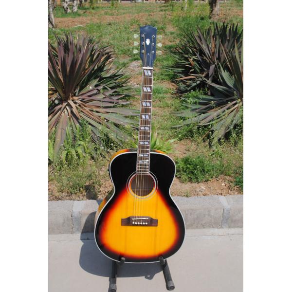 Free shipping sunburst J200 acoustic guitar,fishman EQ acoustic guitar