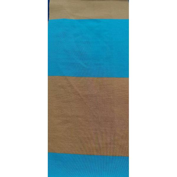 Tejido de material rayado suave y respirable para camisetas