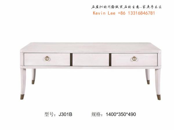 American style Sofa set furniture by fabric upholstered light luxury sofa with Sofa tables and foot ottoman for Villa