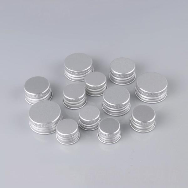 24mm 28mm 18mm Aluminium Screw Cap Essential Oil Bottle Caps Gold Silver
