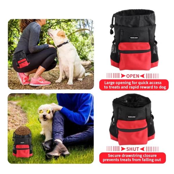 Bolsas de entrenamiento de perros de nylon, bolsas de tratamiento, bolsas de entrenamiento de perros a prueba de agua, al aire libre