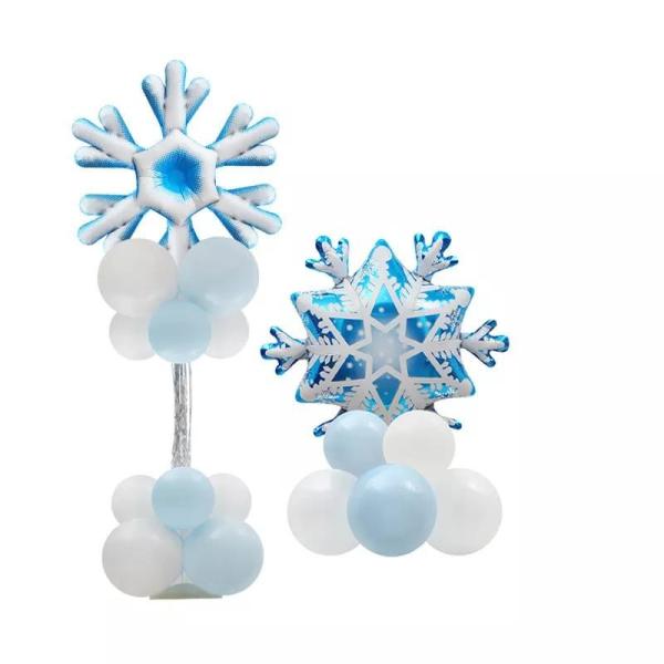 Balão da folha de alumínio do floco de neve do balão da decoração da janela do Natal de Wholesal para a decoração do Natal