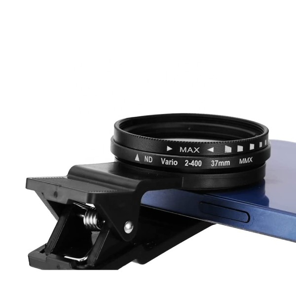 Clip On Phone Camera Filter 37mm Variable ND Filter For Mobile