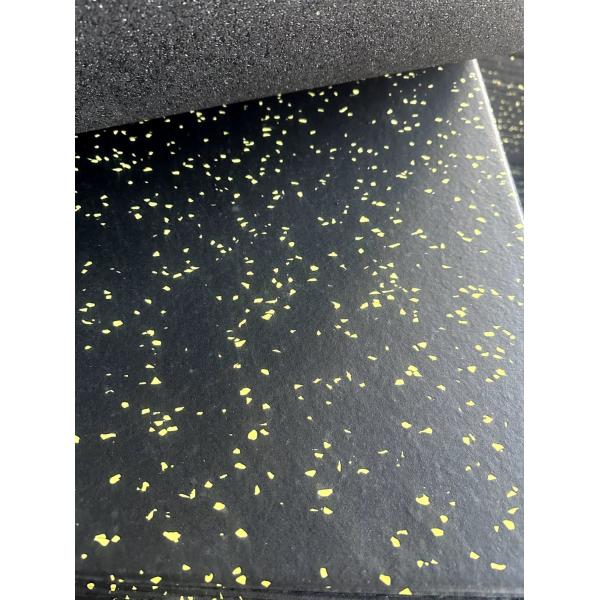 100% New Recycled Rubber Flooring Mats with Different Color EPDM Dots for Exercise Equipment