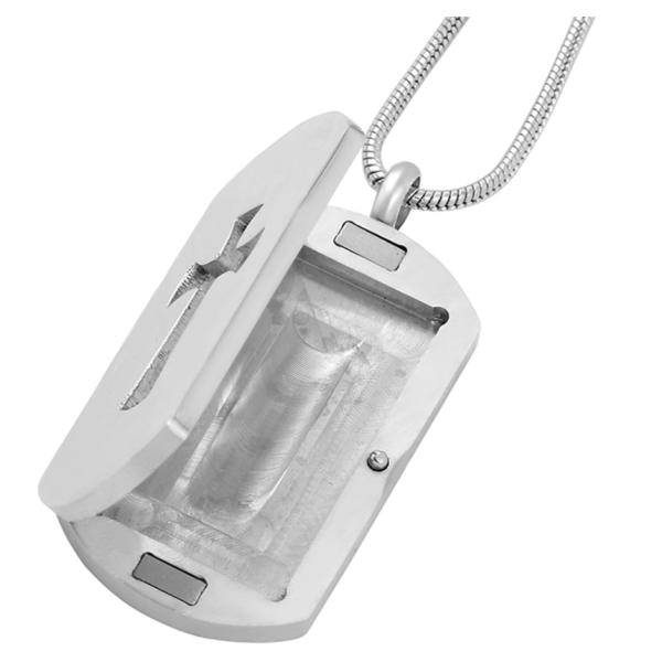 Cross Stainless Steel Locket Aromatherapy Essential Oil Perfume Diffuser Necklace Item