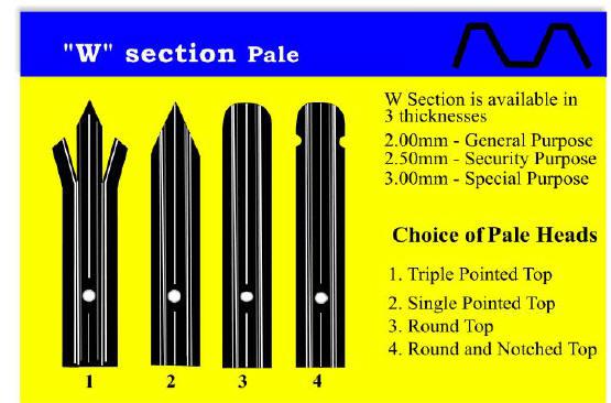 Steel Palisade Fencing Panels