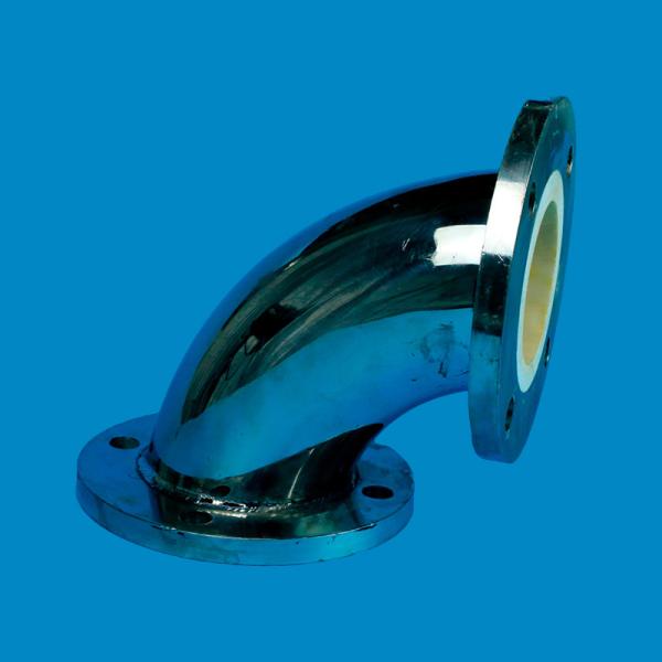 Tubo revestido de cerámica con revestimiento anti-desgaste para transporte de polvo de aluminio
