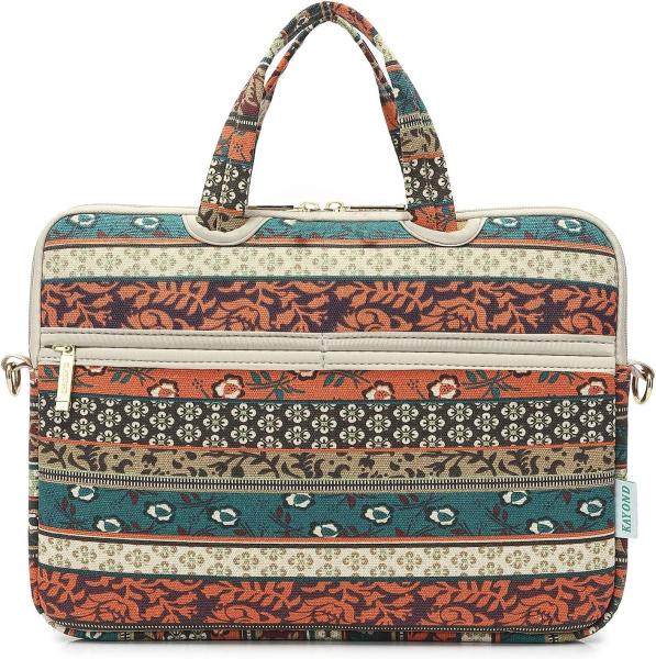 Red Bohemia Patten Waterproof Laptop Shoulder Messenger Bag Case Sleeve for 12 Inch 13.3 Inch Laptop