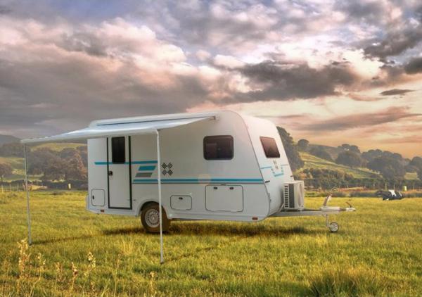 Petite structure de Mini Rv Trailer With Sandwich de remorque de campeur de corps modulaire