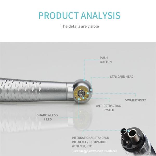 Вода 5 распыляет зубоврачебное СИД Handpiece со светом СИД круга Shadowless