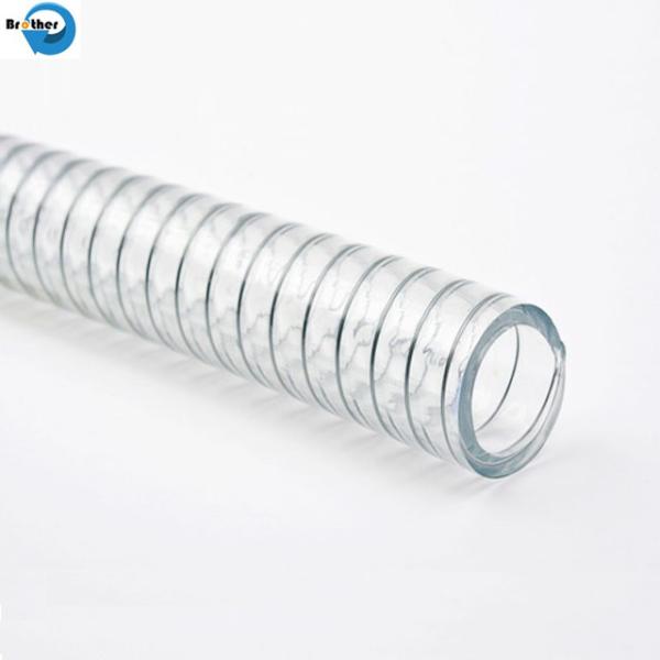 Transparent/Clear Food Grade PVC Steel Wire Reinforced Suction Hose