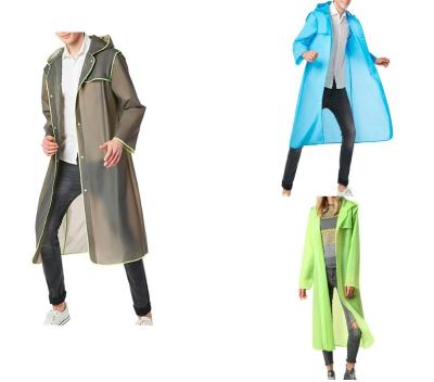 Lightweight Pullover Rain Jacket , EVA Rain Jacket With Hood Any Size Available