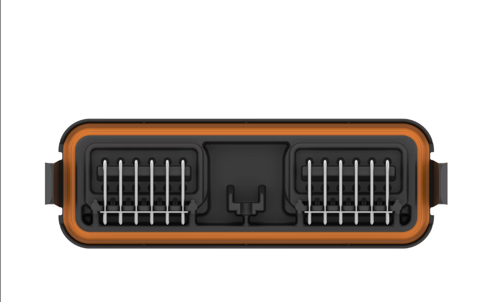 DTM13-12PA-12PB-R008 TE Connectivity Deutsch Connectors Right Angle 24 Circuit Dual Row 250 VAC Through Hole Deutsch Header