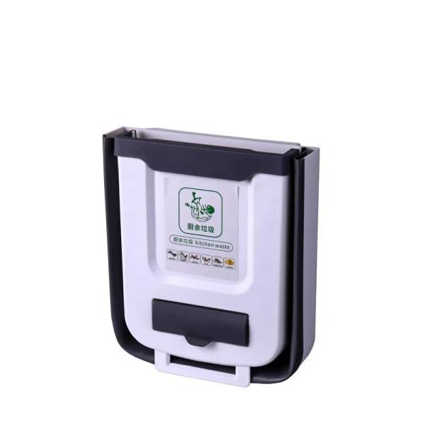 Cans Door Drawer Hanging Folding Waste Bin Handheld Cabinet Portable Wall Mounted Trash Can for Kitchen