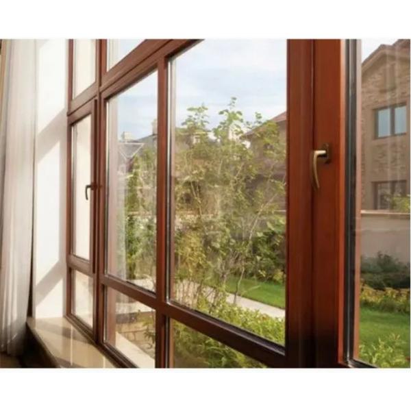Высокая энергоэффективность деревянные зерновые алюминиевые окна для преобразования дома