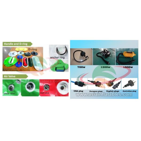 TUV Inflatable Water Park Aqua Park Island For Beach , Sea , Ocean