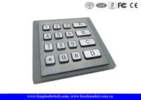 Teclado iluminado del metal con 16 llaves de la prenda impermeable de los números IP65