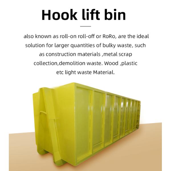 20 Cubic Yard Roll Off Dumpster , Industrial RORO Dumpster For Heavy Scrap