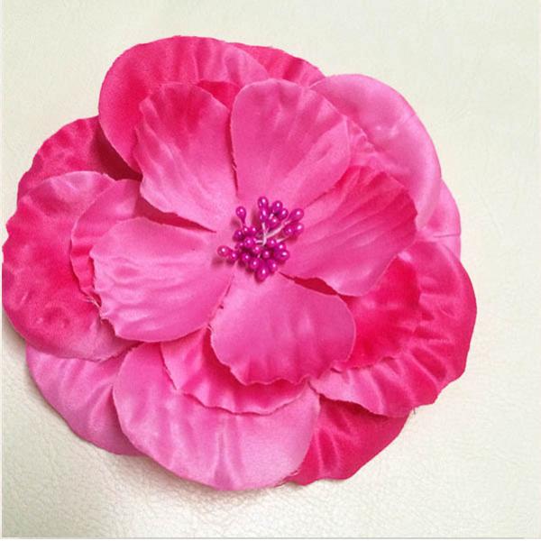 Home Wedding Party Fabric Craft Flowers Toddler Girl Hair Clips Not Fade