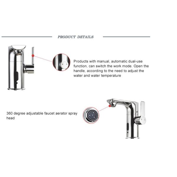 2024 Lizhen Electric Sensor Faucet Bathroom and Kitchen Faucet with Single Hole Mount