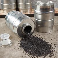 250g 500g Capacidad Latas de café redondas con tornillo de válvula en la tapa