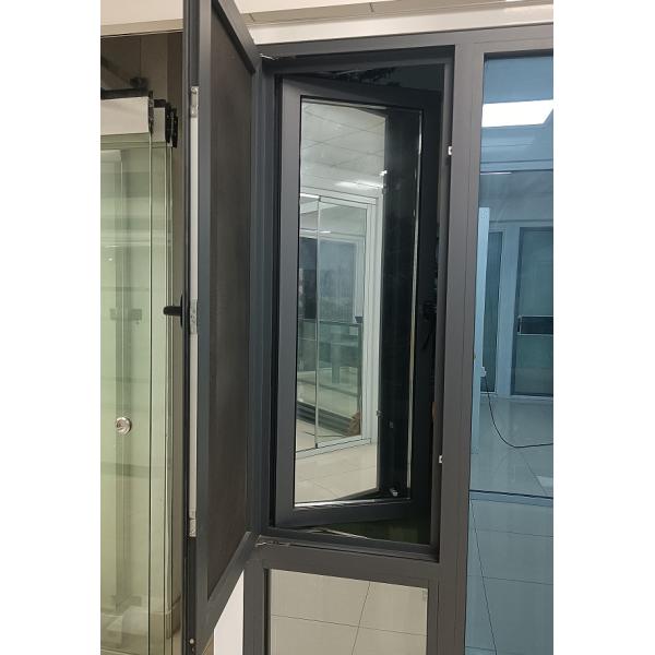 Customizable Aluminum Swing Window with Double Glazed Glass and Multi-point Locking for Commercial Buildings