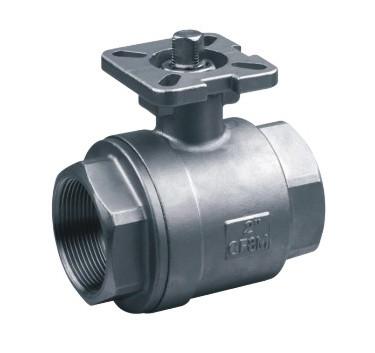 2PC ISO 5211 Cast Steel Ball Valve Easy Operated With Direct Mounting Pad
