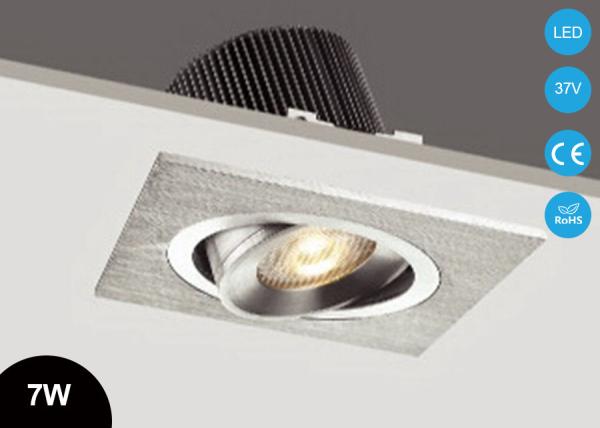 Adjustable 7W COB LED Recessed Spot Downlight Housing Fixture CE RoHs 2700~3000K 37V