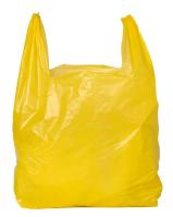 Pedido personalizado aceptado bolso de plástico de camiseta y para bolso de compras de plástico 5-100 mic