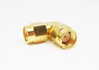 Homem seguro alto do ângulo direito de Rohs SMA ao conector do adaptador do RF do homem