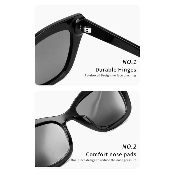 Ацетат солнечных очков 90s Cateye прямоугольника ретро квадратный для женщин