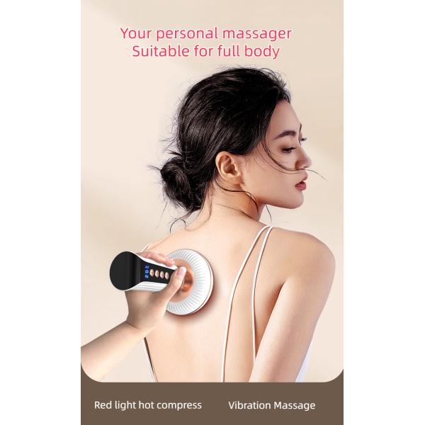 20 Gear EMS Microcurrent Electric Meridian Brush Infrared Heating Vibration Therapy Massage Device