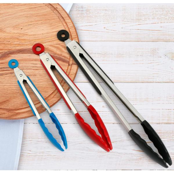 CIQ одобрило схваты еды силикона, схваты кухни металла PVC свободные