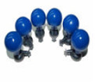 Blue ECG Suction Electrodes Silver Chloride Plating Suction Cup Electrodes
