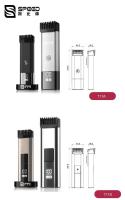 18.8MM Peinado de cuerpo ultra delgado Ajuste de peinado de cabello portátil de 8 marchas
