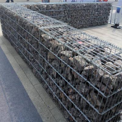 Gabiões Caixa Material galvanizado mergulhado em quente Gabion Stone Cage com 3-6mm Wire Gauge