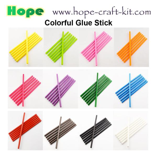 Hot Melt Glue Sticks 7mm 11mm for kids Children hobbies DIY material tools White Yellow Transparent Assorted Colors