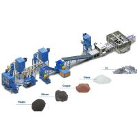 1500-2000Kg/h Linha de reciclagem de painéis solares Máquina automática de remoção de vidro de painéis solares