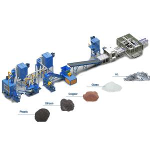 High Seperation Ratio Solar Panels Recycling Line for Optimal Raw Material