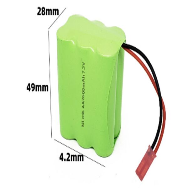 Custom Ni-MH Ni-CD Rechargeable Battery Pack 2.4v-24v Sizes for Home Appliance Applications Sub C AA AAA
